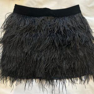 Black Feather Skirt